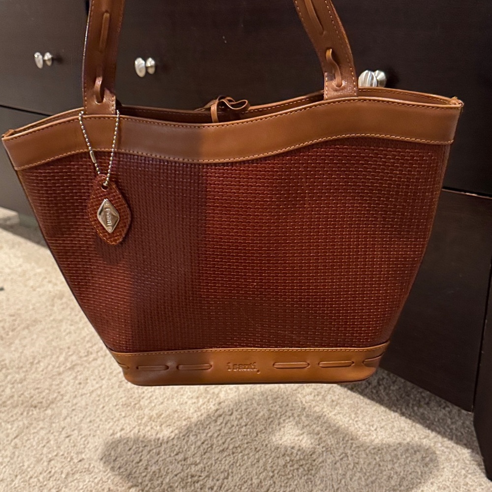 Luxurious Tan and Brown Tote Bag